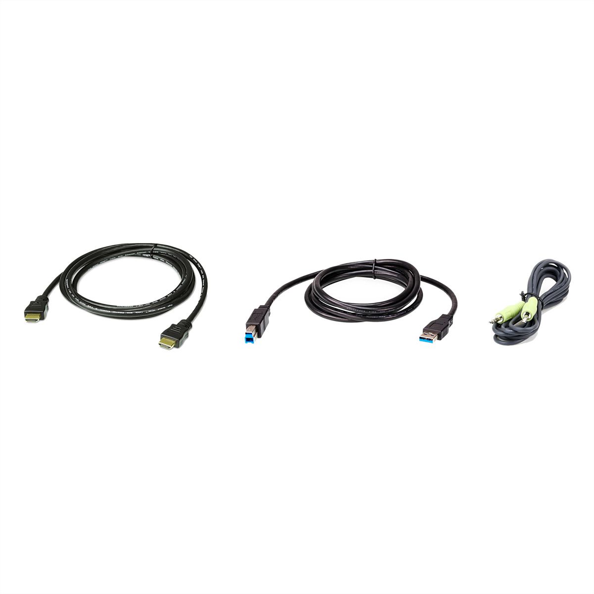 ATEN 2L-7D02UHX3 Kit de câbles KVM USB HDMI, noir, 1,8 m