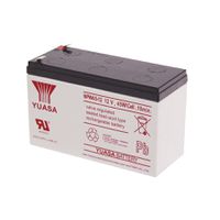 YUASA 12VDC 9Ah Verschlossener, wartungsfreier Bleiakkumulator, Anschlüsse Faston 250 6.3mm, Ideal für USV Anlagen