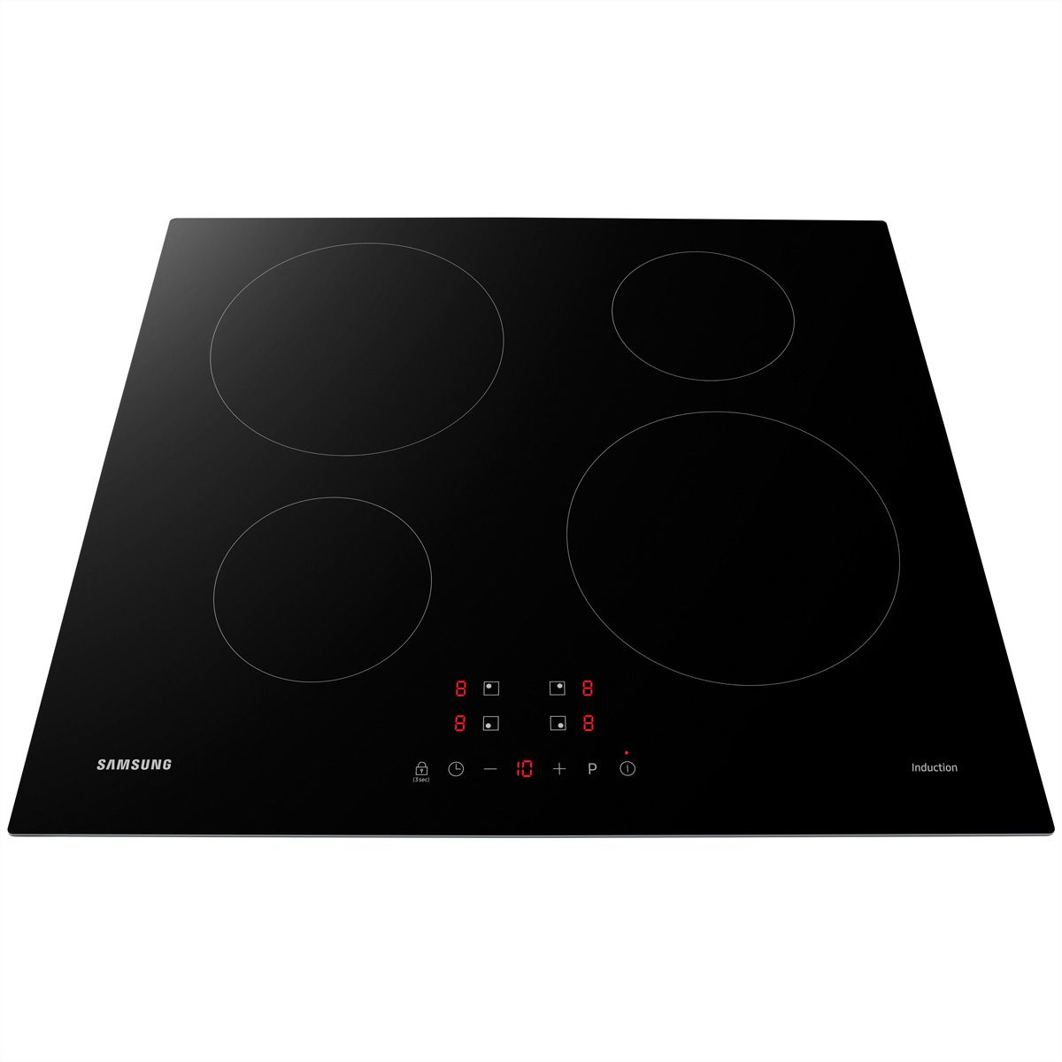 Plaque à induction Samsung 60 cm, 2 zones de cuisson de Ø14cm & 2 zones de cuisson de Ø22cm