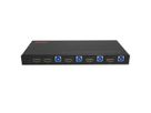 ROLINE Switch KVM, HDMI 4K, USB, 1 User - 4 PC , avec hub USB 3 ports