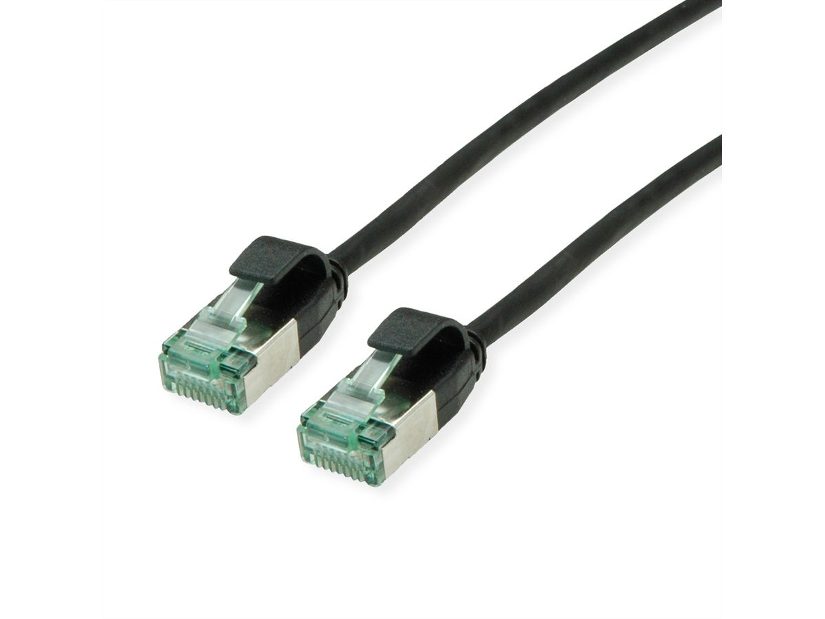 ROLINE RM U/FTP DataCenter Patchkabel Cat.6A (Class EA), slim, schwarz, 5 m