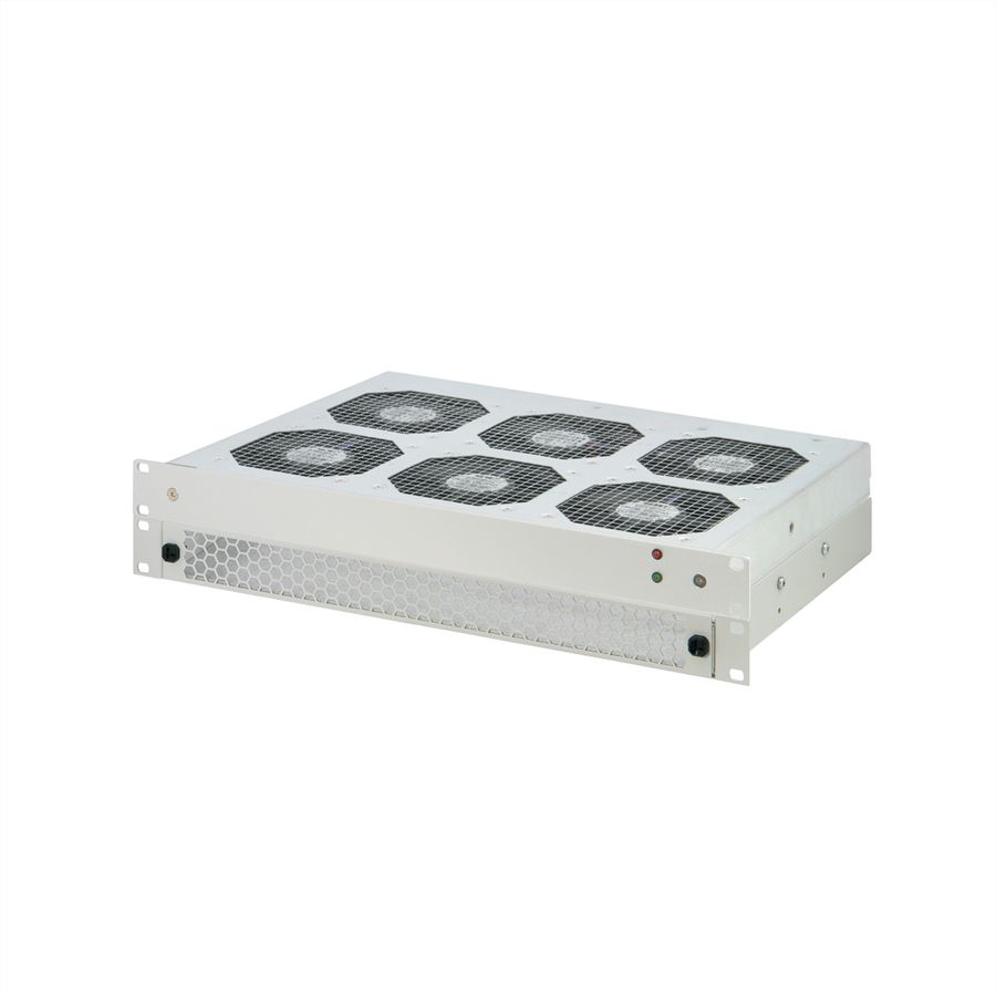 Déflecteur d'air SCHROFF 1 U pour tiroir de ventilation 19", 6 ventilateurs, face avant pleine, 330 mm, RAL 9006