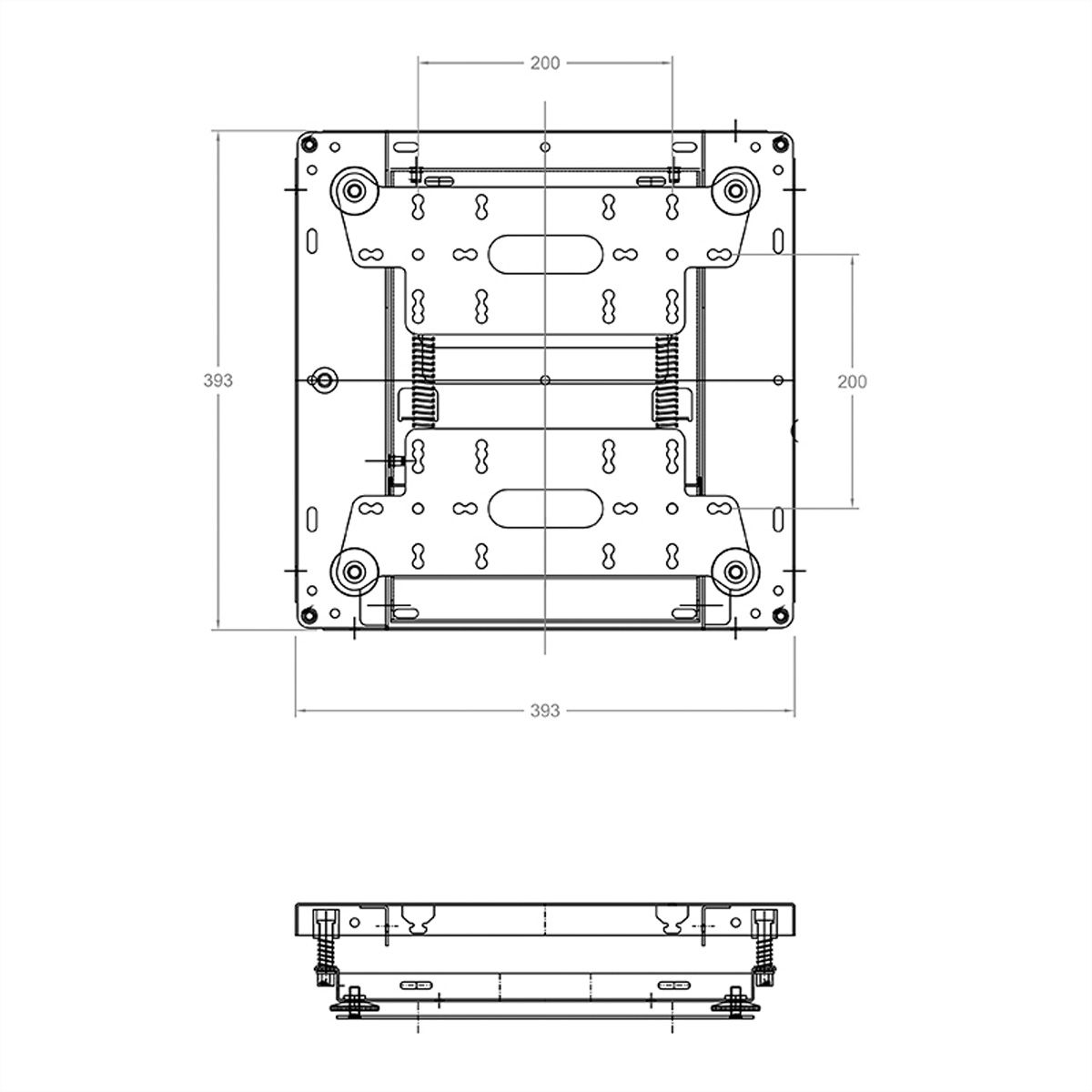 Hagor Support de mur vidéo VWH-1 Small , noir