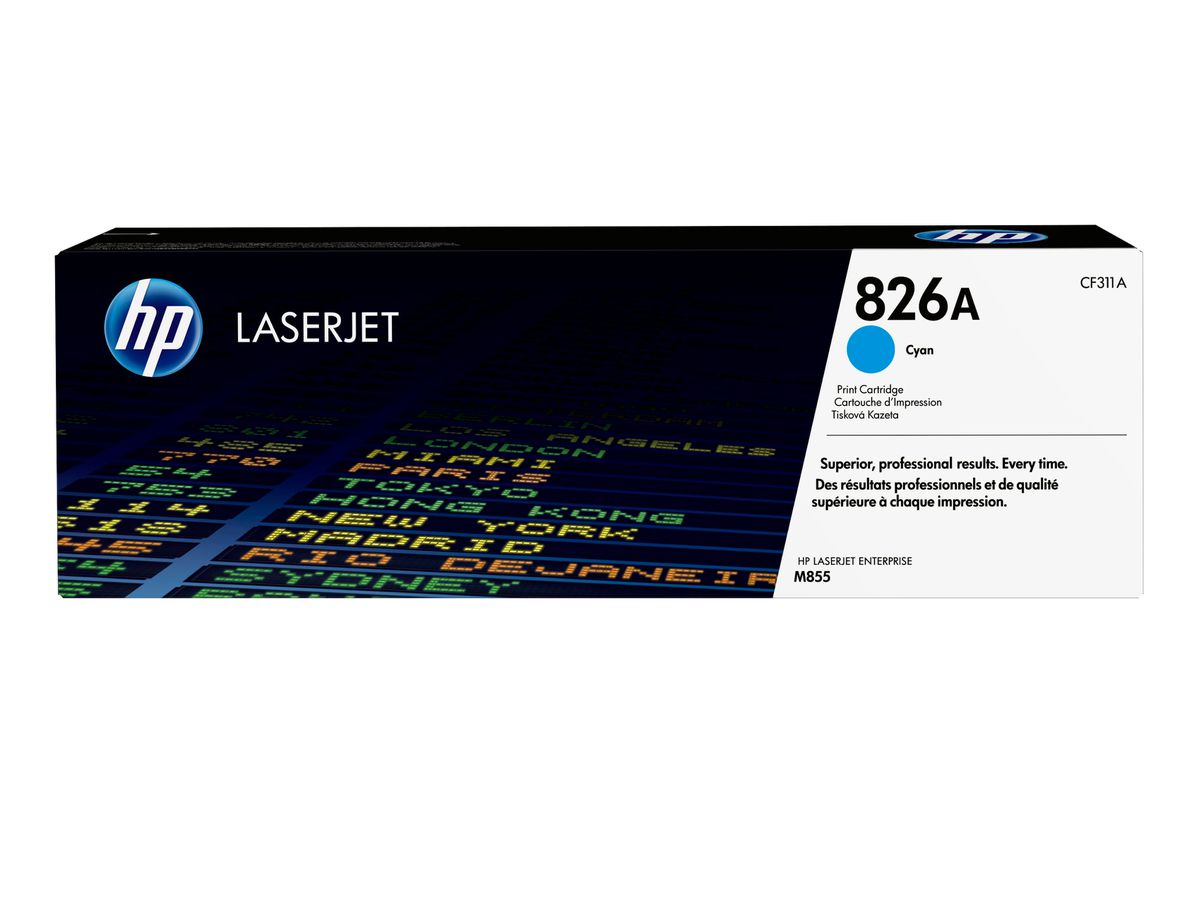 HP 826A toner LaserJet cyan authentique