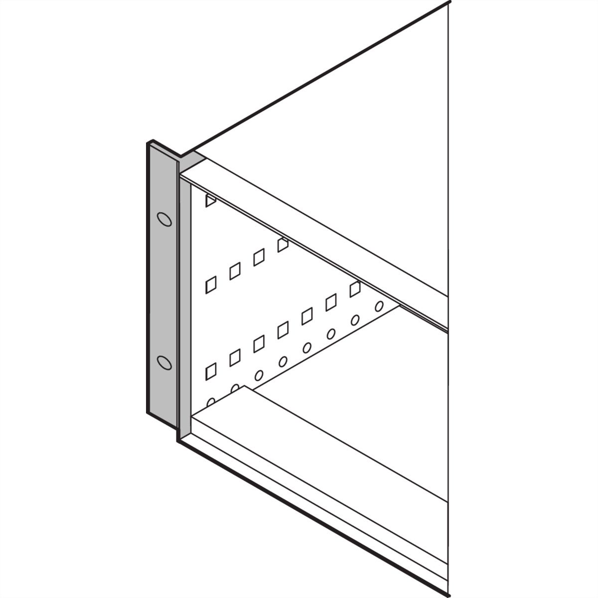 SCHROFF 19"-Befestigungswinkel zum Umrüsten - RATIOPAC PRO 19"WINKEL 2HE