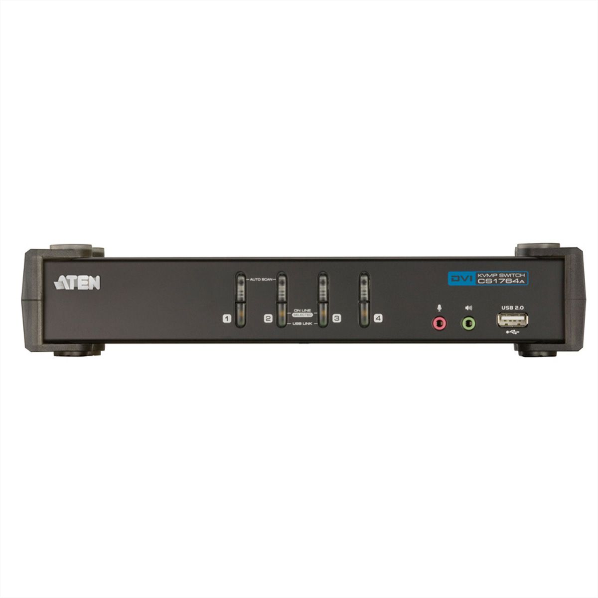 ATEN CS1764A Switch KVM DVI, USB, Audio, Hub USB, 4 ports
