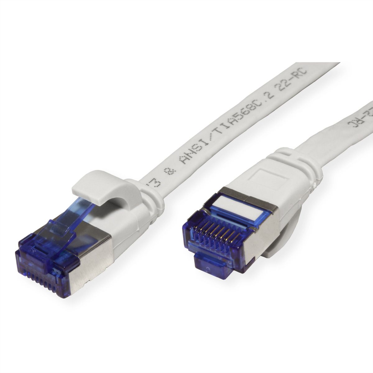 VALUE Patchkabel Cat.6A (Class EA) FTP, extra-flach, grau, 3 m