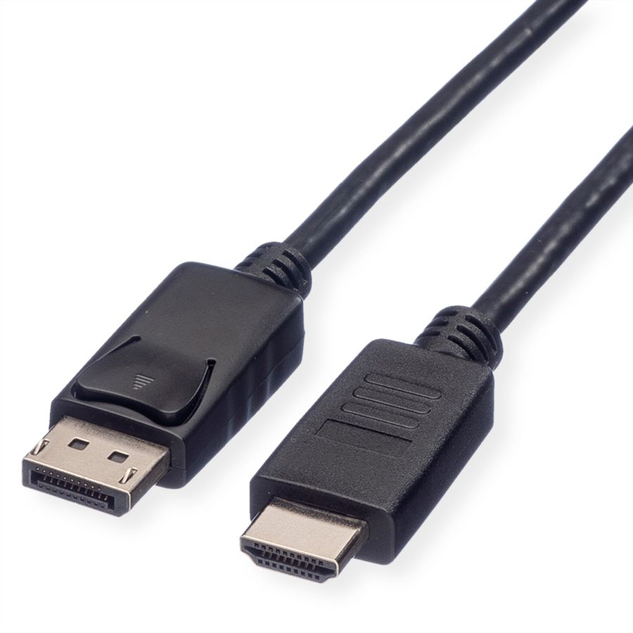 ROLINE GREEN DisplayPort Kabel DP - HDTV, ST/ST, schwarz, 1 m
