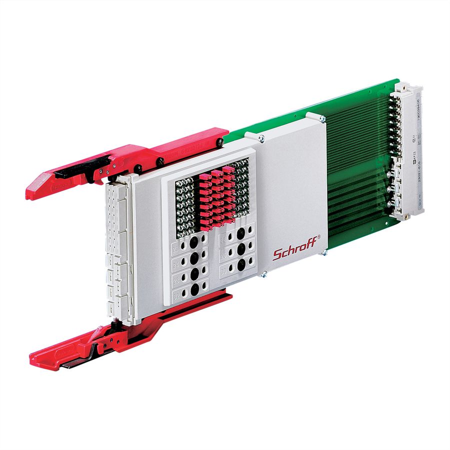 Adaptateur d'essai SCHROFF pour connecteur DIN type M, 3 U, 160 mm, U/I