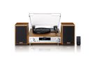 Lenco Chaîne Hi-Fi MC-160WD couleur bois, TT, DAB, radio FM, BT