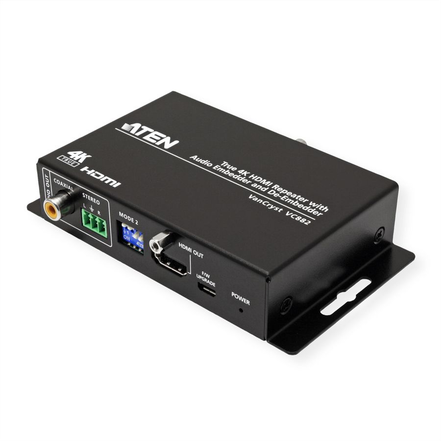 ATEN VC882 Répéteur HDMI True 4K avec intégration et extraction audio
