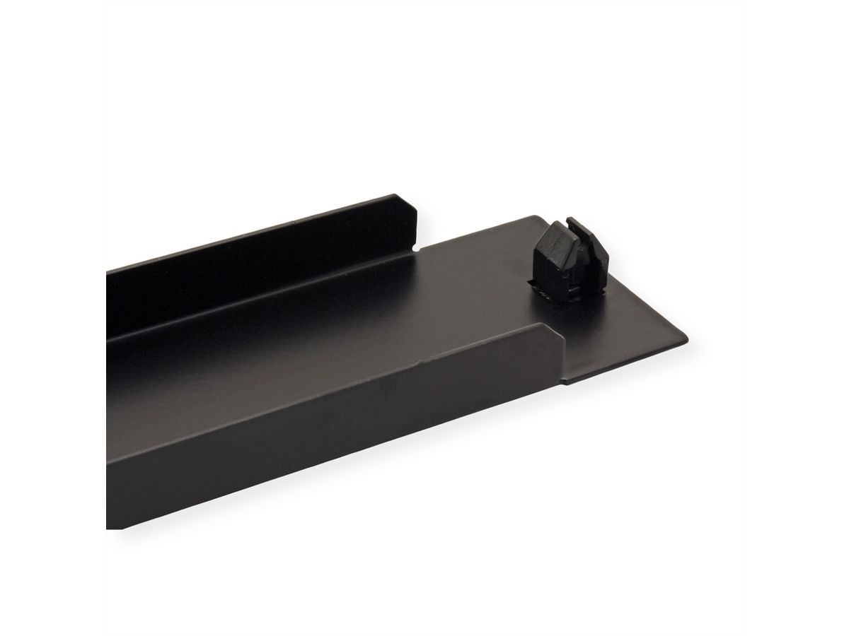 VALUE 19-Zoll-Blindplatte Snap-in, 1 HE, schwarz