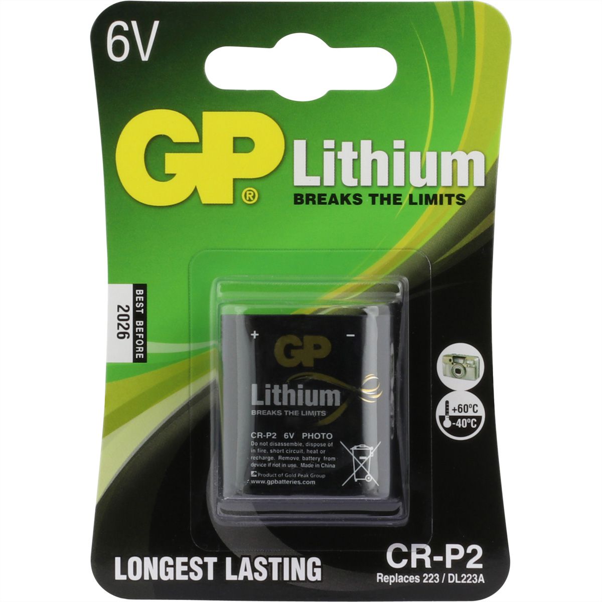 GP Batteries Lithium CRP2 1er Blister