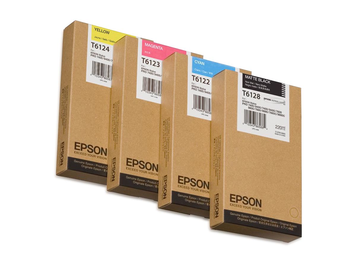 Epson Singlepack Matte Black T612800, 220 ml
