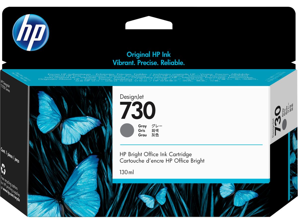 HP 730 DesignJet Druckerpatrone Grau 130 ml