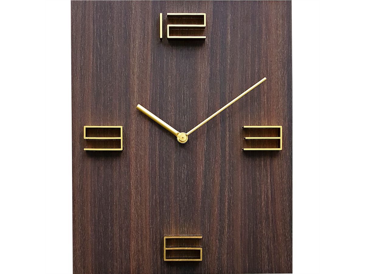 Technoline Wanduhr WT2100 braun Quarzuhr