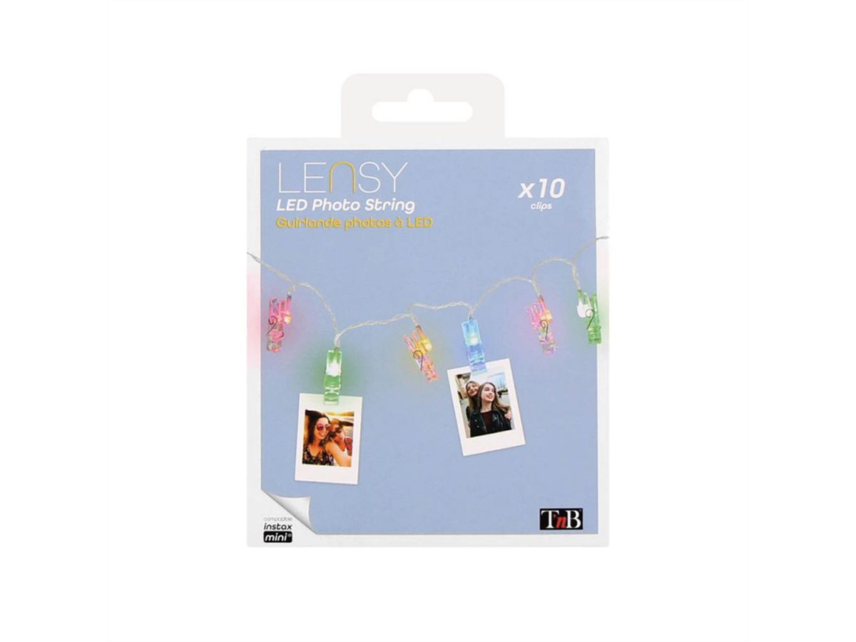 Lampes LED T'NB LENSY avec clip 10pcs, diverses Couleurs
