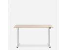 WRK21 Schreibtisch Smart 120 x 80 cm, Höhenverstellbar, Mandal Ahorn / Weiss