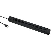 Schönenberger Prise multiple Principio, 9x T13, 5.0m, interrupteur, noir