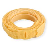 VELCRO® Bande avec languette, par 10, jaune, 20 cm