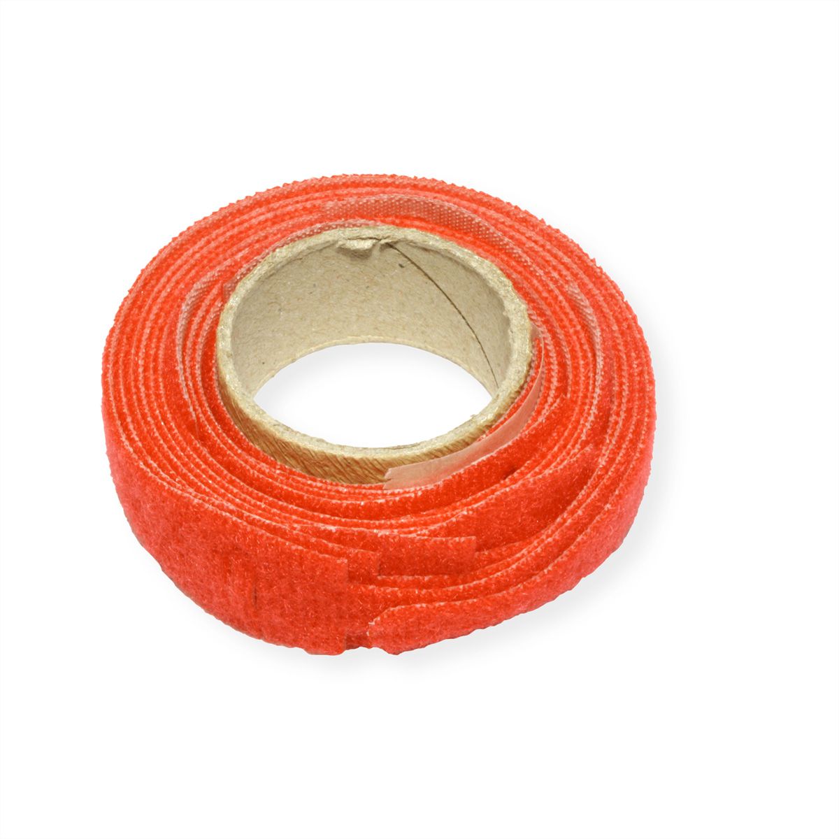 VELCRO® Bande avec languette, par 10, rouge, 20 cm