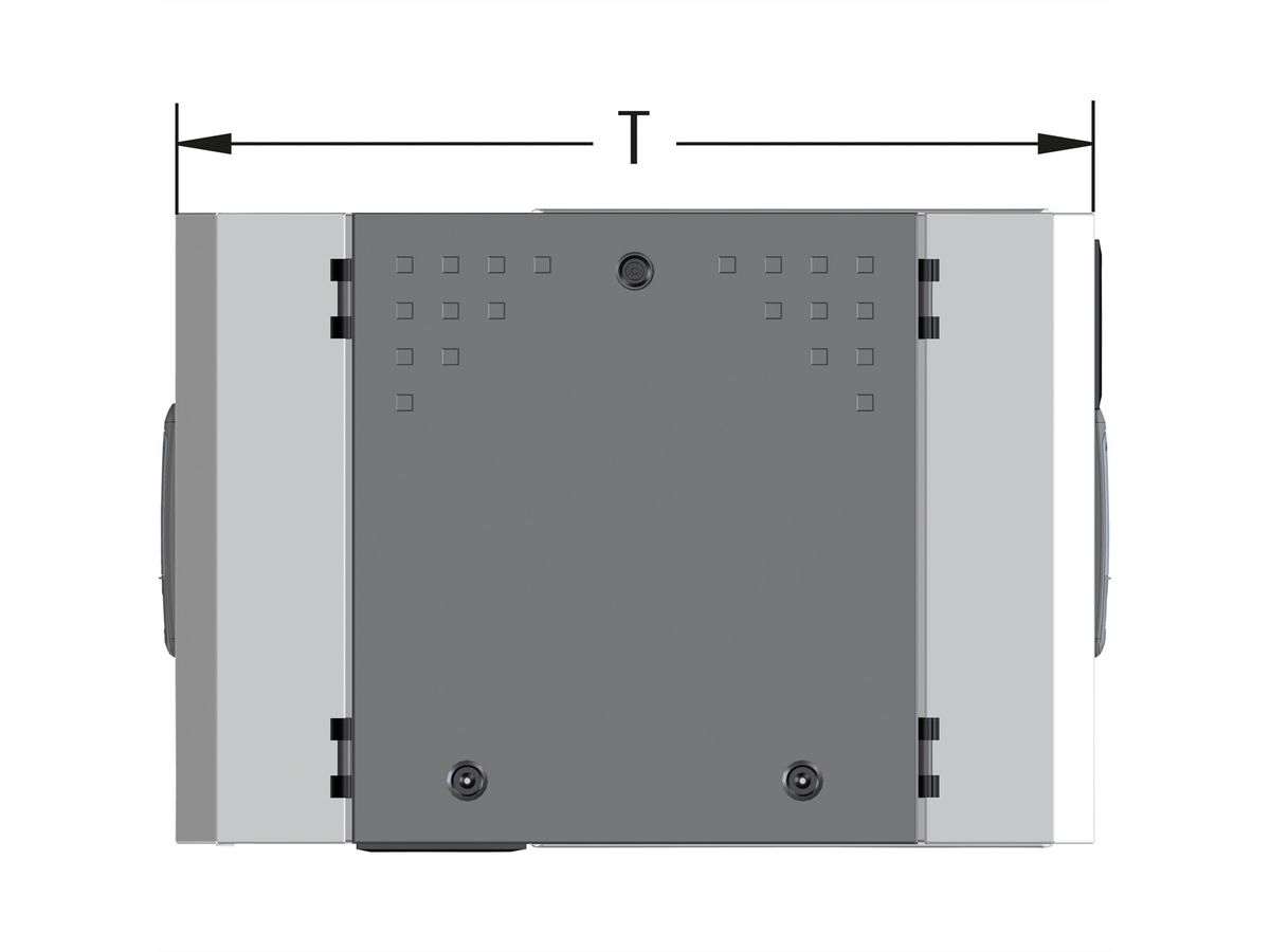 VARIndustry 2.0 Répartiteur mural 4 U 560x840x275mm, 2 portes