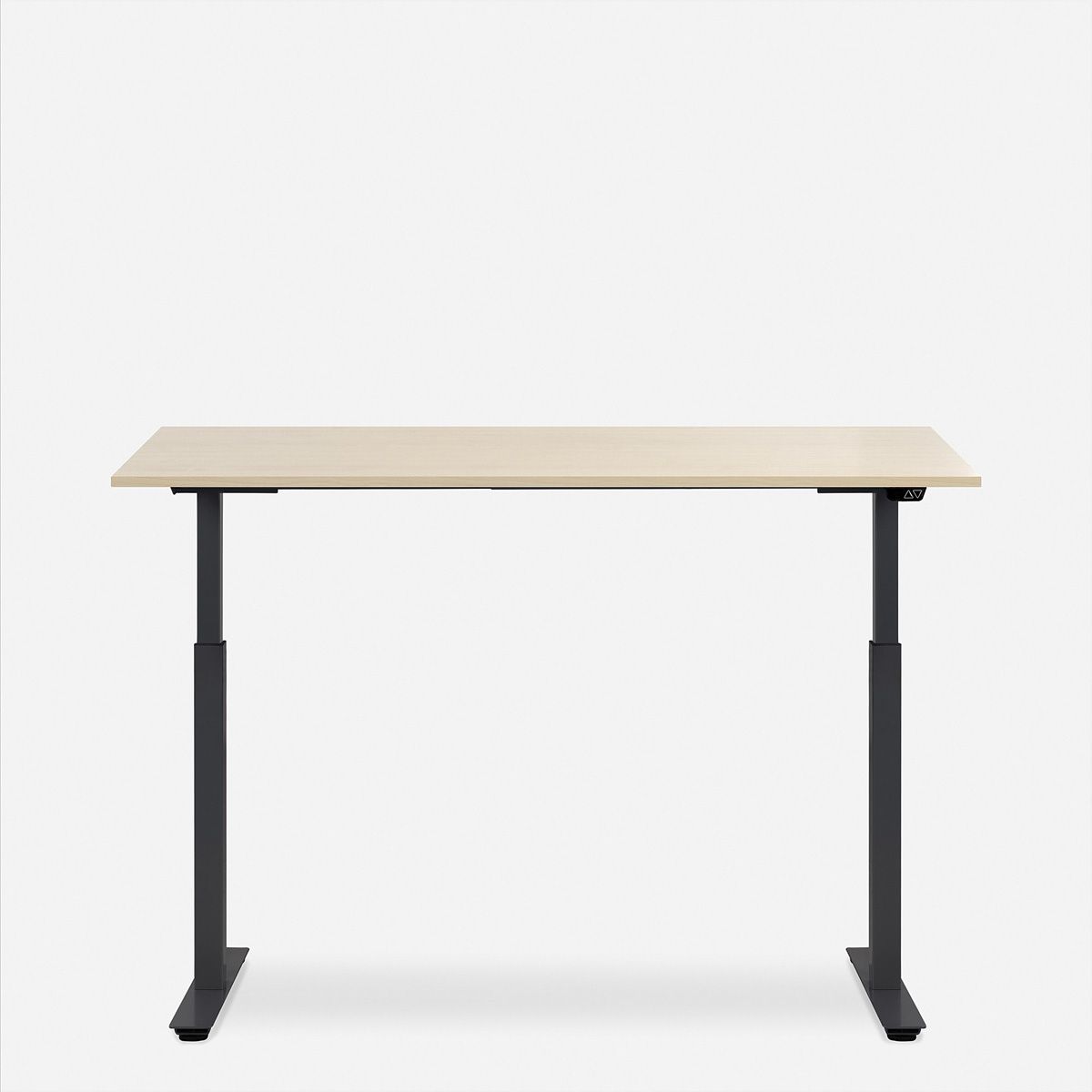 WRK21 Schreibtisch Smart 120 x 80 cm, Höhenverstellbar, Mandal Ahorn / Schwarz