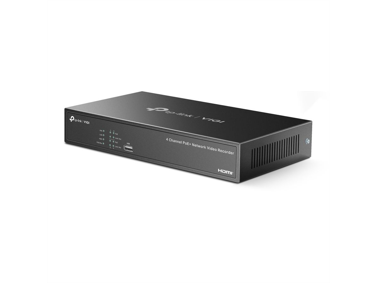 TP-LinkNVR1004H-4P-2TB NVR Netzwerk-Videorekorder 4-CH, 4x PoE, 2 TB