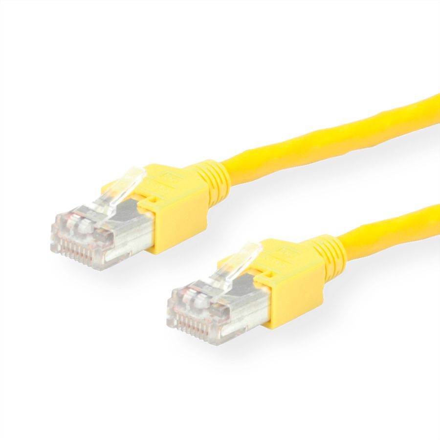 Cordon KERPEN Cat.5e (Classe D) D1-20 SF/U, croisé, jaune, 2 m