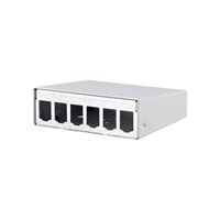 METZ CONNECT Modul AP-Gehäuse 6 Port reinweiß RAL9010