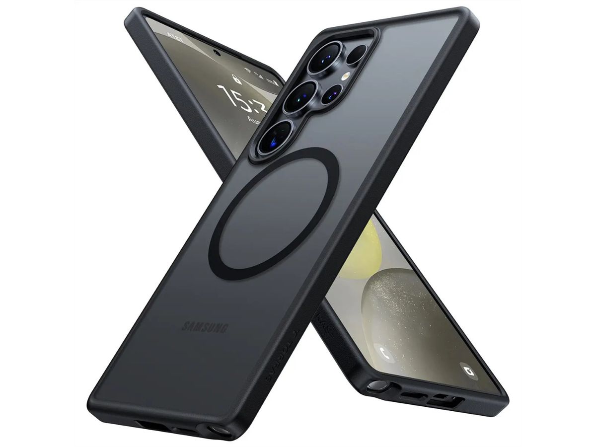 Torras Guardian Schutzhülle, Samsung S25 Ultra, MagSafe, schwarz, schwarz