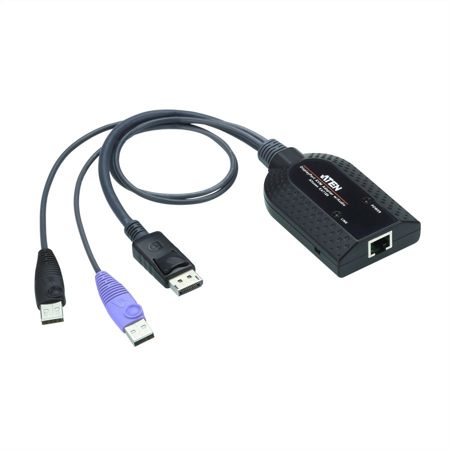 ATEN KA7189 Câble adaptateur KVM de média virtuel DisplayPort USB