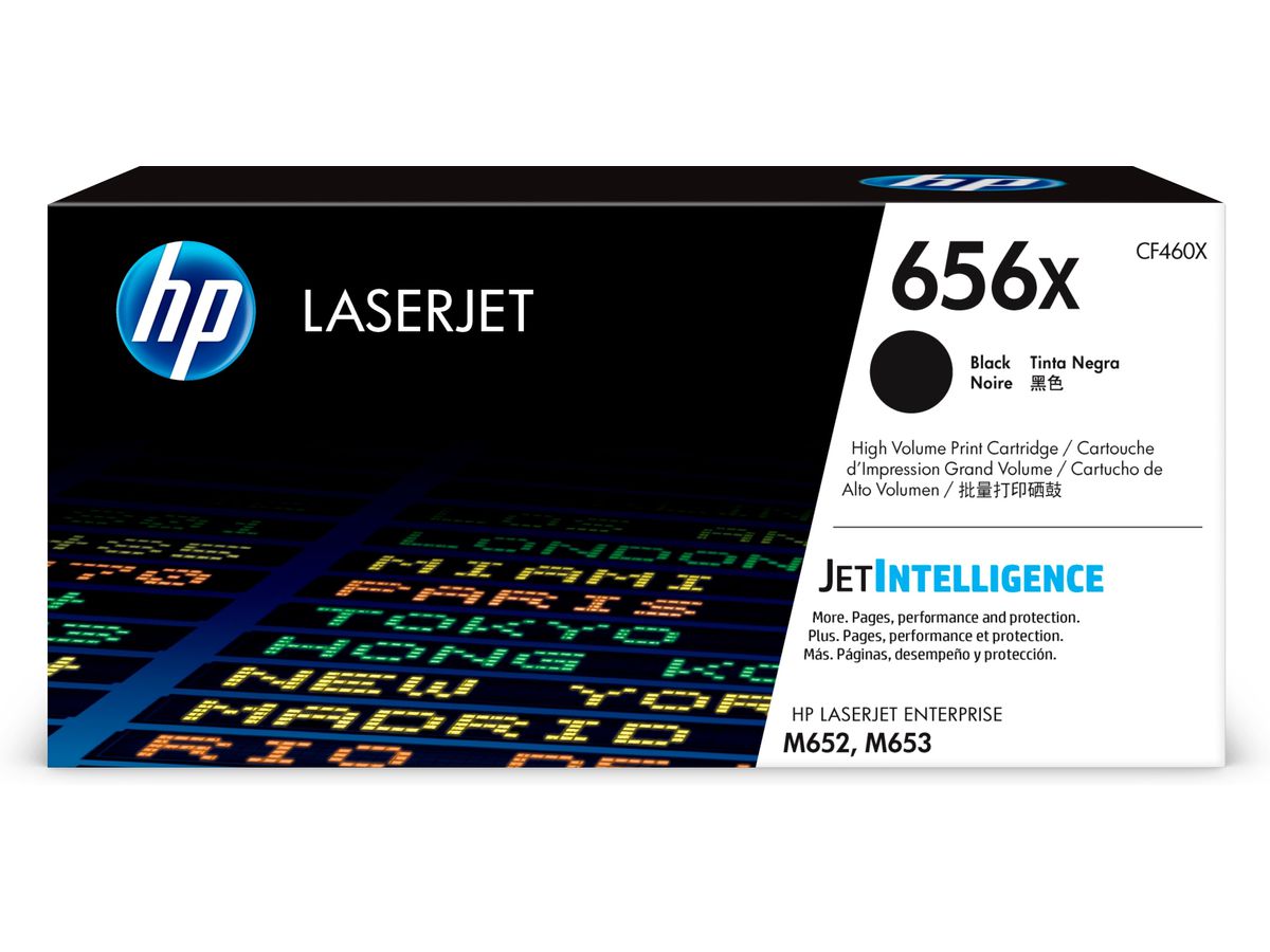 HP 656X Schwarz Original LaserJet Tonerkartusche mit hoher Reichweite