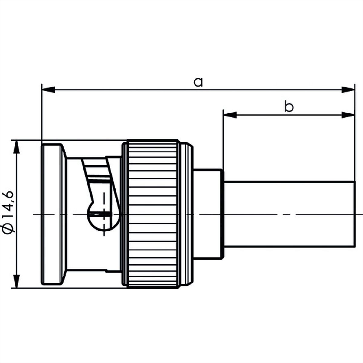 TELEGÄRTNER Connecteur à sertir BNC 50 Ohm, pour RG-58C/U Professionnel