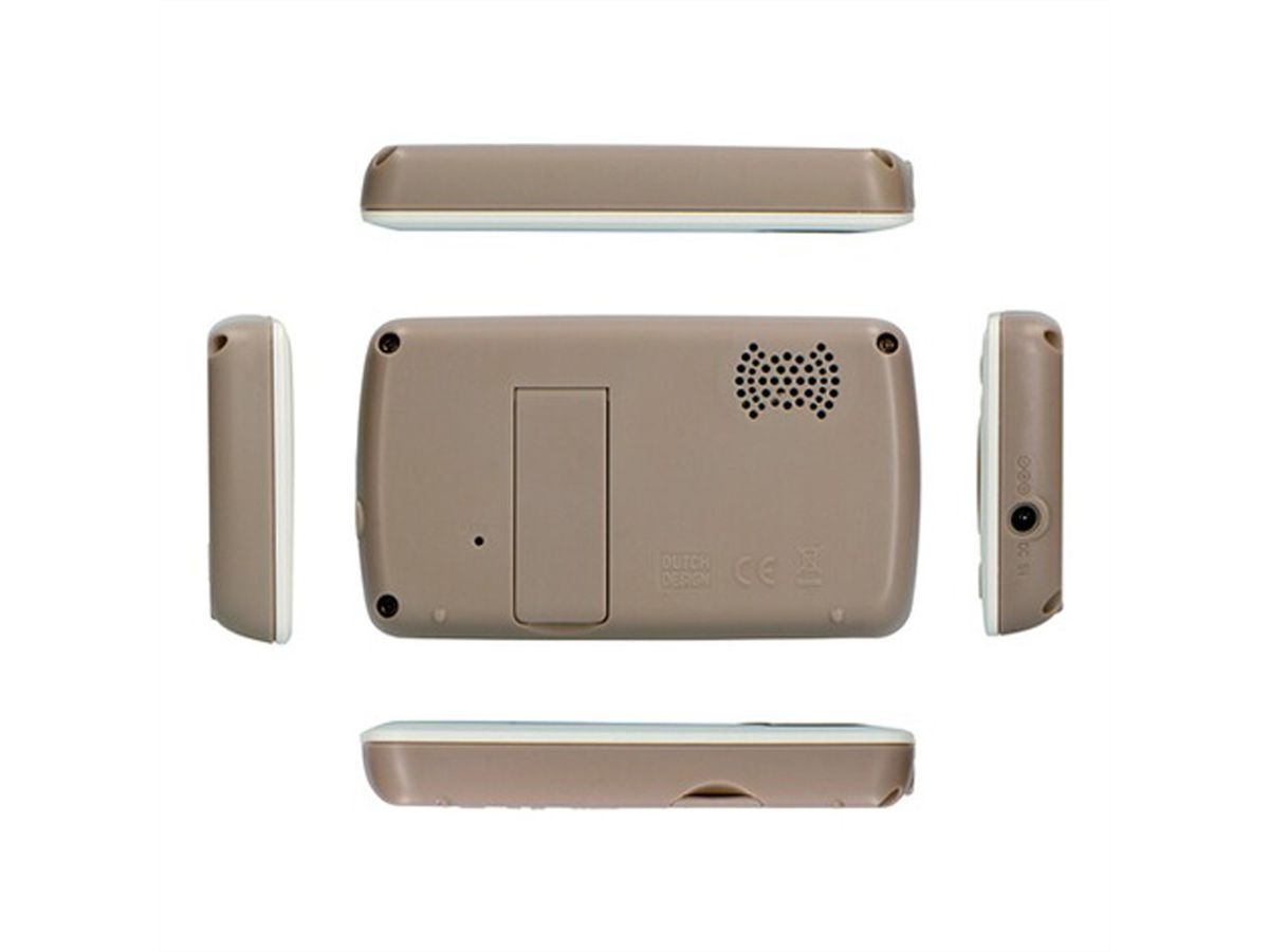 Babyphone Alecto DVM71 avec caméra et écran couleur de 2,4 pouces, Blanc