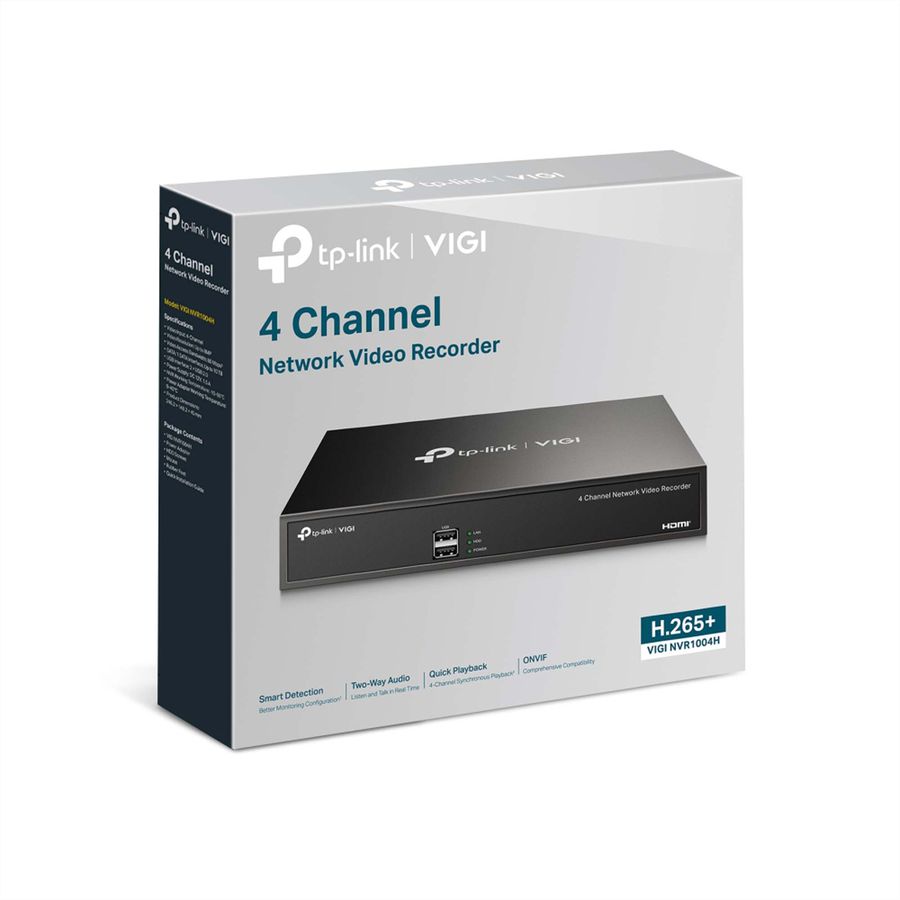 TP-Link VIGI NVR1004H  NVR Enregistreur vidéo en réseau 4-CH