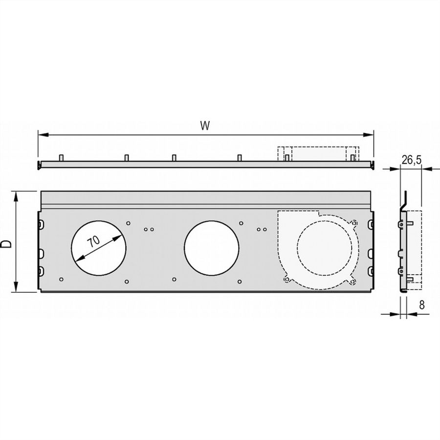 Unité de ventilation radiale SCHROFF RatiopacPRO AIR, 1 ventilateur, 42 CV, 220 mm
