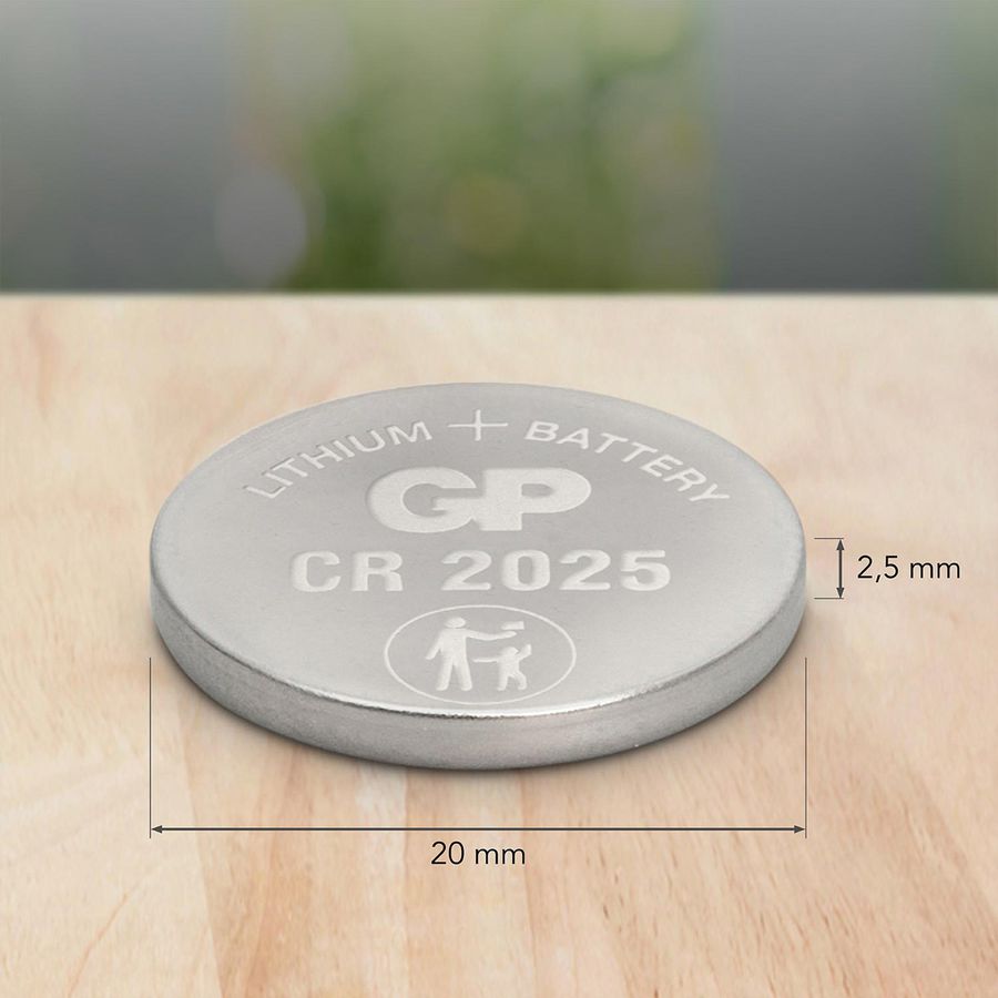 GP Batteries Lithium CR2025 5x 3V Knopfzelle