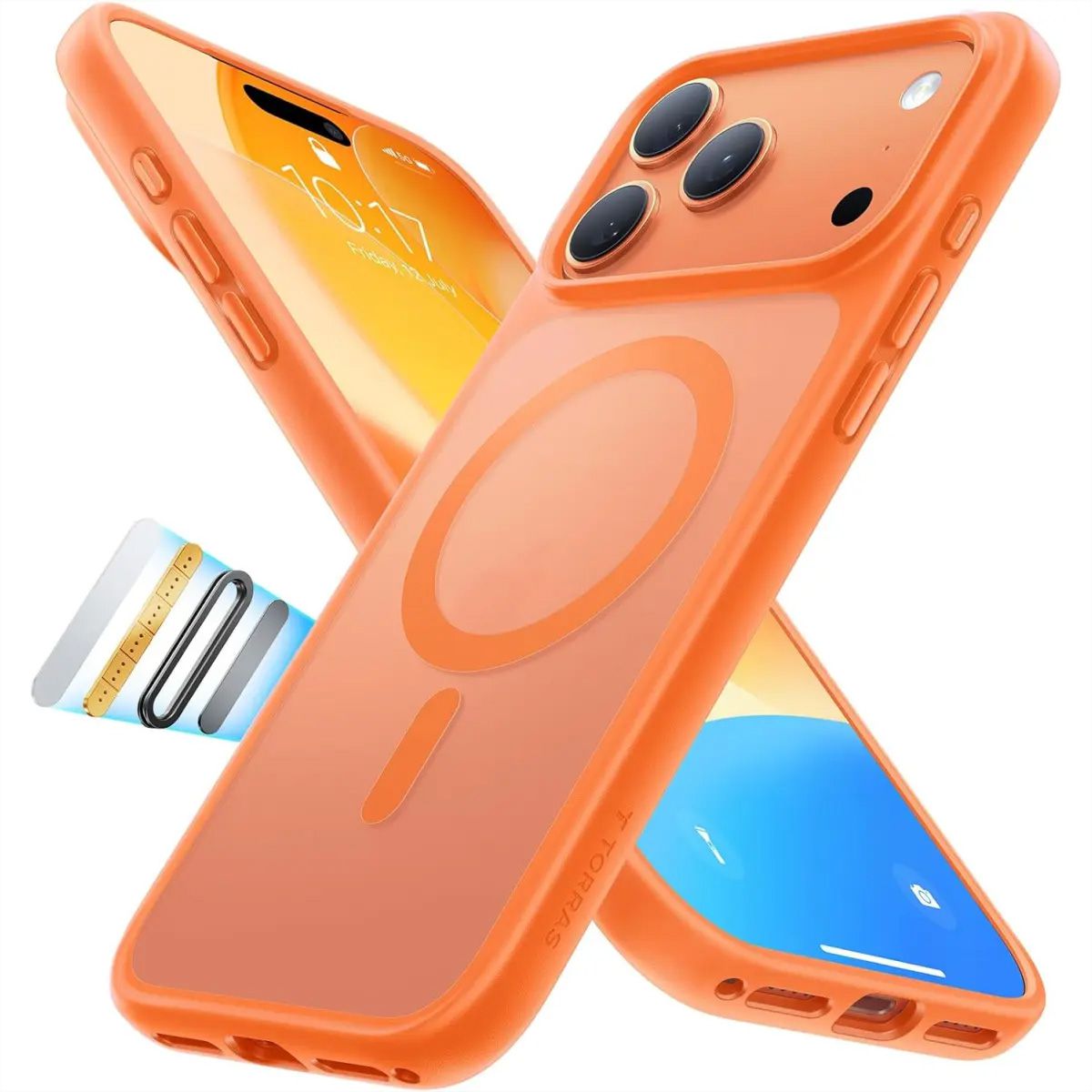 Torras Guardian Case, iPhone 17 Pro Max, MagSafe, orange