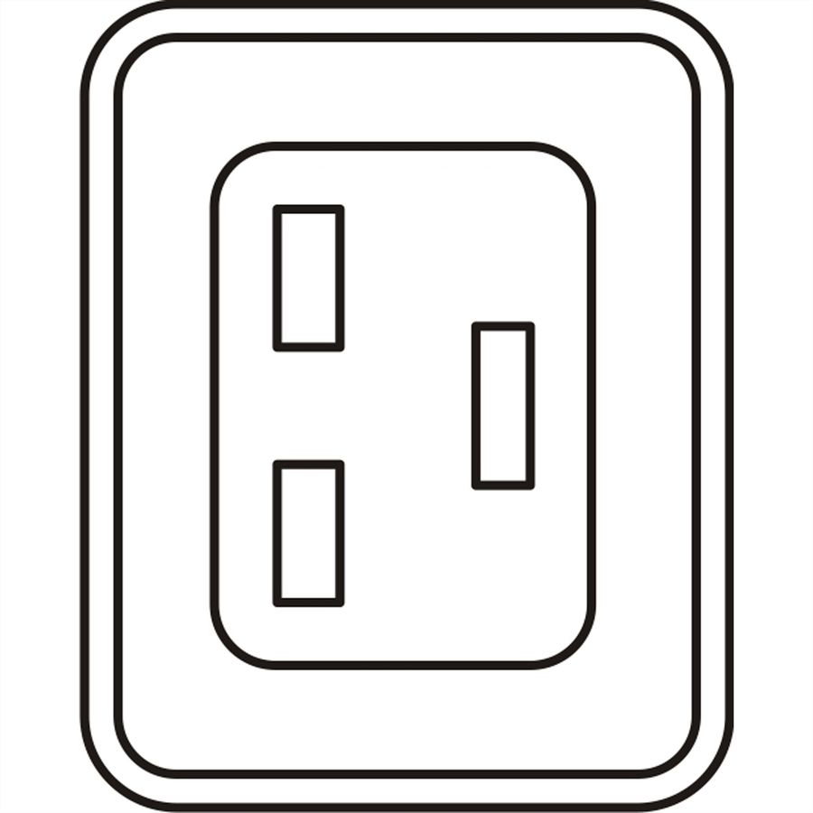Bâti de prises SCHROFF, IEC C19, 16 A, fiche IEC 60309, 12x IEC C19