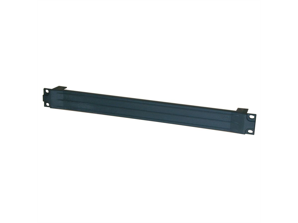 Lüftereinschub, 19"-Einbaukit, 1 HE, Kunststoff schwarz