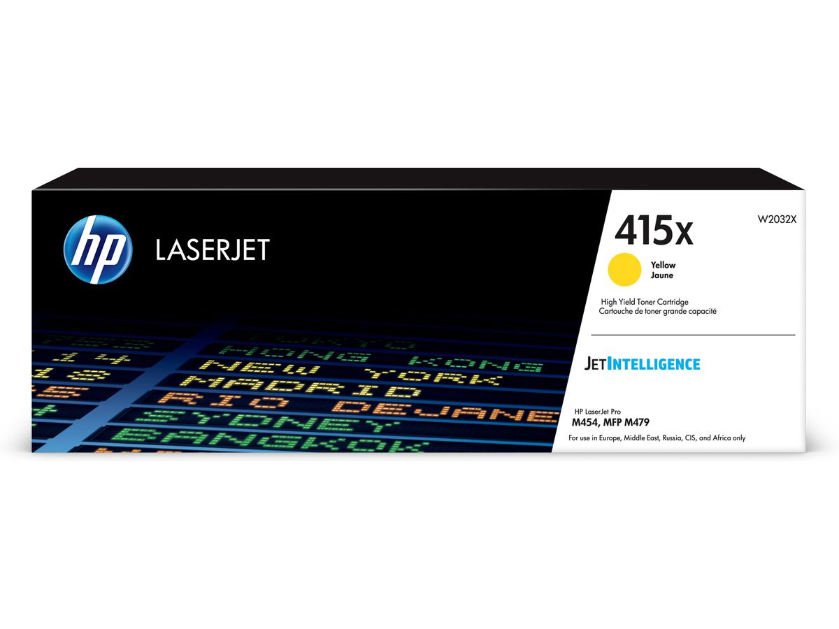 HP 415X Toner jaune LaserJet authentique grande capacité