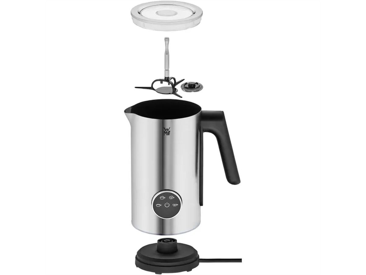 Mousseur à lait WMF Lumero, 500 W, sans fil, Cromargan®, Mat