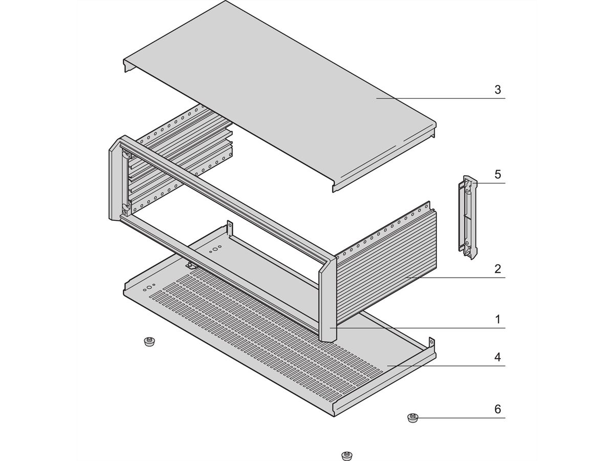 Mallette PropacPRO SCHROFF, non blindée, 3 U, 63 HP, 326 mm