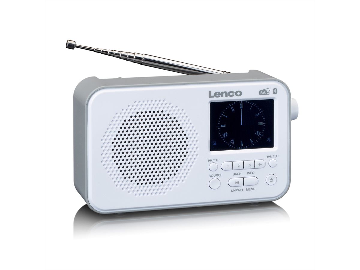 Lenco DAB+ Radio PDR-036WH, blanc