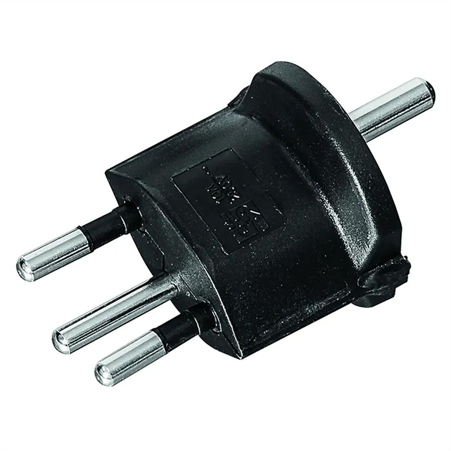 Fix -Adapter D Schutzkontakt / CH 3-polig (T12), Bulk Verpackung, VPE 100 Stück