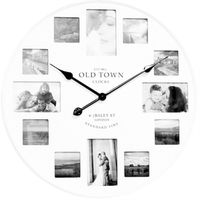 **DEMO**Technoline Wanduhr 774141 weiss Quarzuhr, Metall