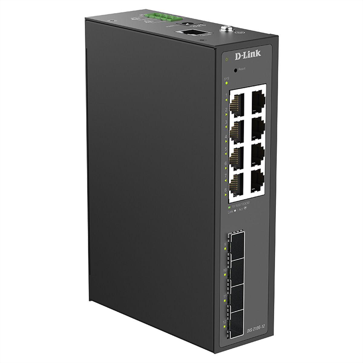 D-Link DIS-210G-12 Switch 12 ports, Smart Managed Gigabit industriel