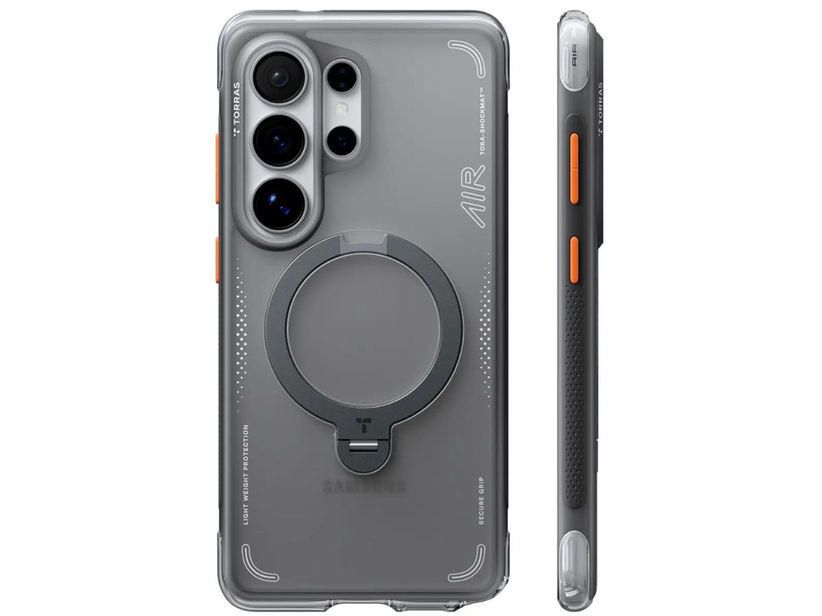 Torras Ostand Q3 Air Schutzhülle, Galaxy S26 Ultra, schwarz, schwarz