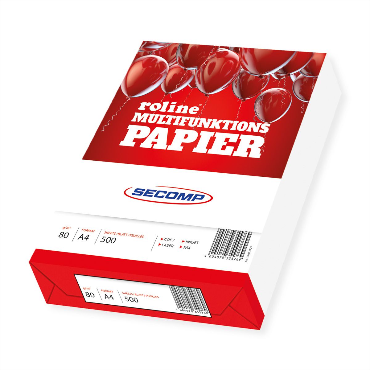 ROLINE Papier A4, 80gr, 500 feuilles
